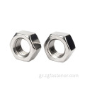 A2-70 DIN 934HEXAGON BOLT NUTS Hex Nuts για χάλυβα κτίριο